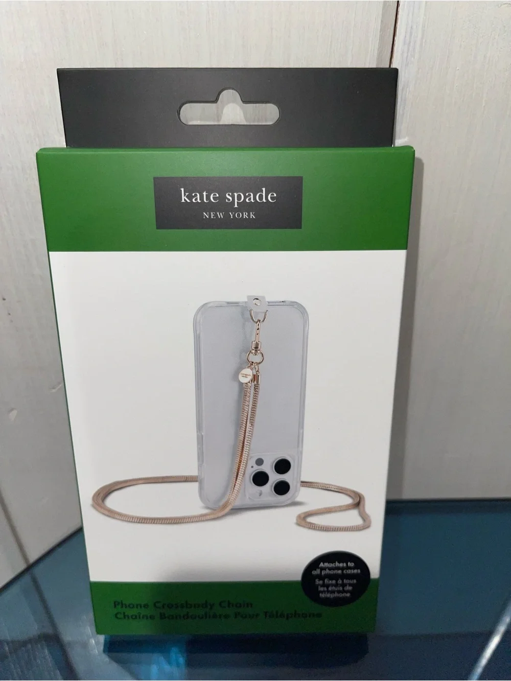 $60 Kate Spade ♠️ Phone Crossbody CHAIN - Heart of Gold NWT Universal Fit